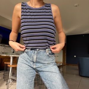 American eagle outfitters soft stripe tank top